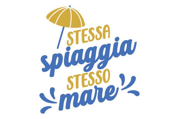 Stessa Spiaggia Stesso Mare: Summer Crafts Graphic Design Asset