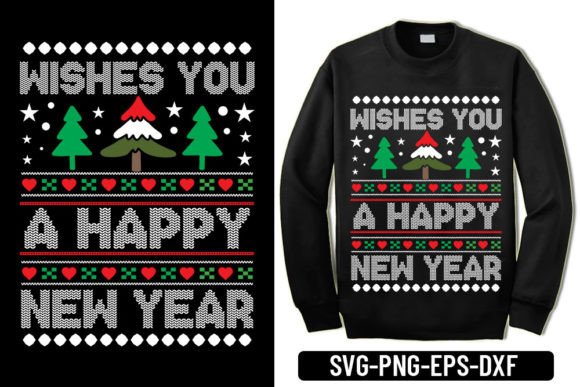 Ugly Sweater Graphics: T-Shirt Designs for New Year Content