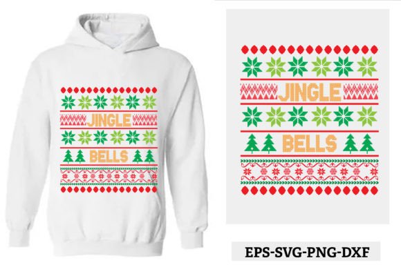 Ugly Sweater -Jingle Bells Graphics & T-Shirt Designs
